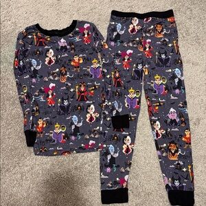 Kids Disney little sleepies villains pajama set